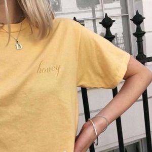 nwot brandy melville honey shirt